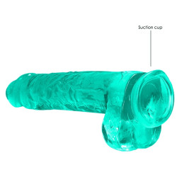 Real Rock Crystal Gode Crystal Clear 19 x 4.5cm Vert